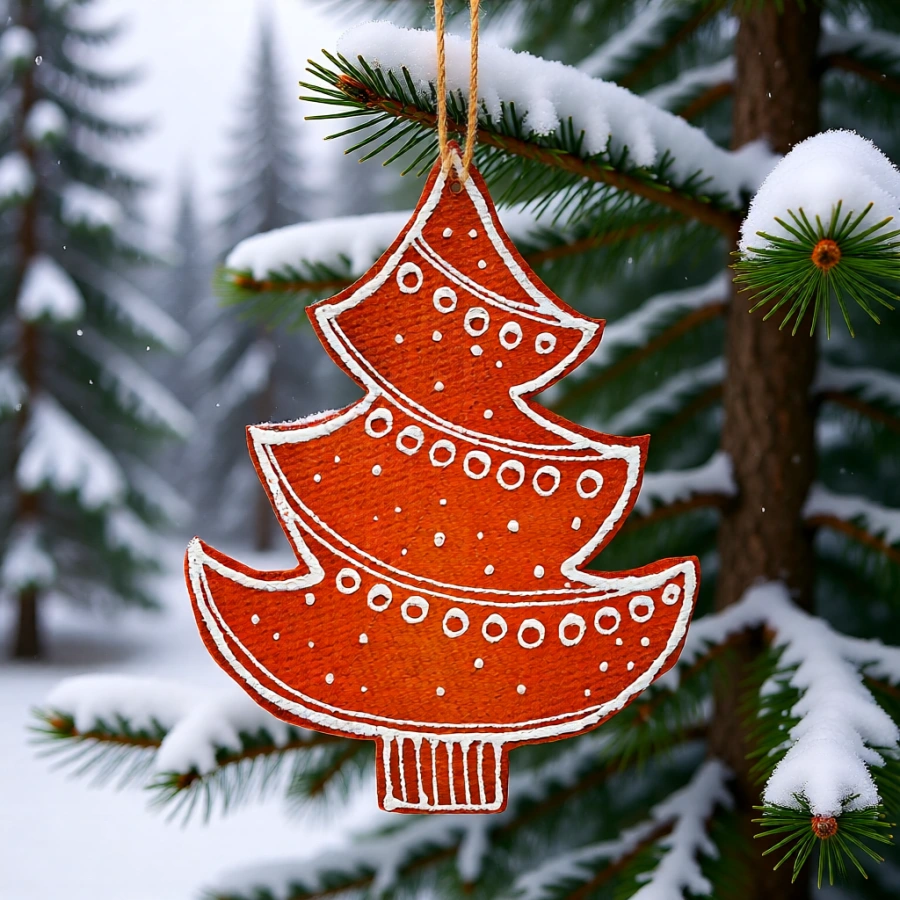 Veľké ozdoby, Stromček 35,5 x 44 cm