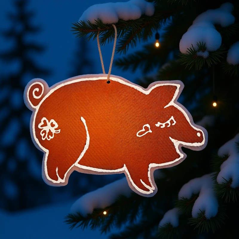 Veľké ozdoby, Prasiatko 40 x 25,6 cm 4