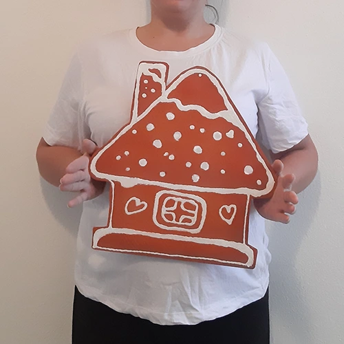 Veľké ozdoby, Domček, 35 x 32 cm 1