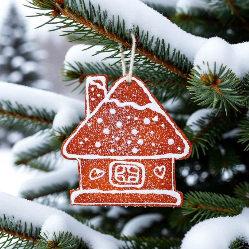 Veľké ozdoby, Domček, 35 x 32 cm