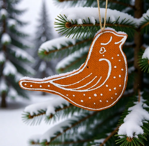 Veľké vianočné ozdoby, Vtáčik 38 x 27,5 cm