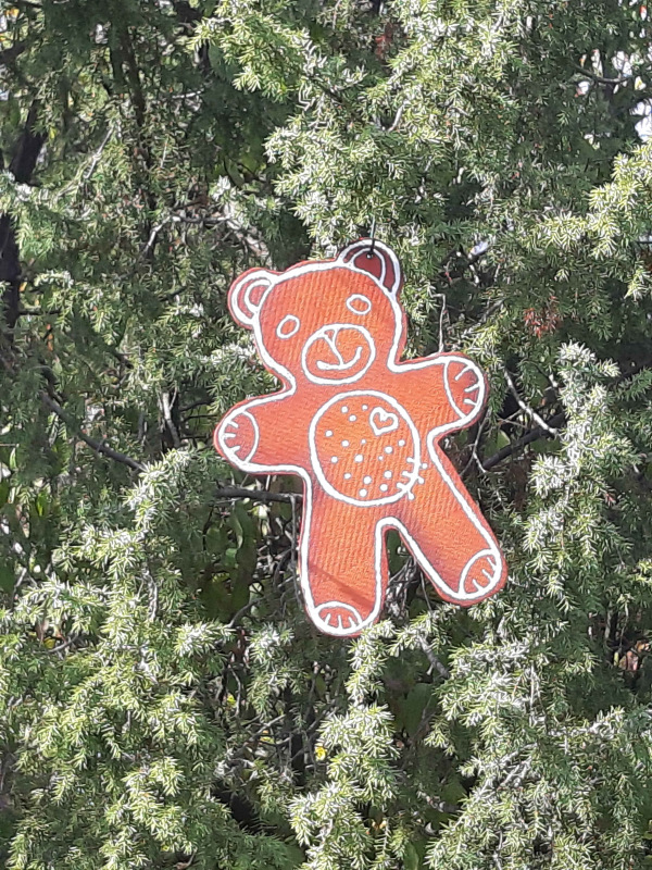 Veľké vianočné ozdoby, Macík 38 x 27,5 cm 1